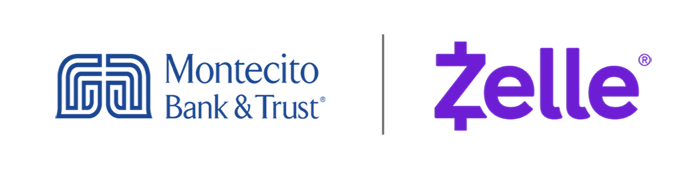 Montecito Bank & Trust and Zelle logos